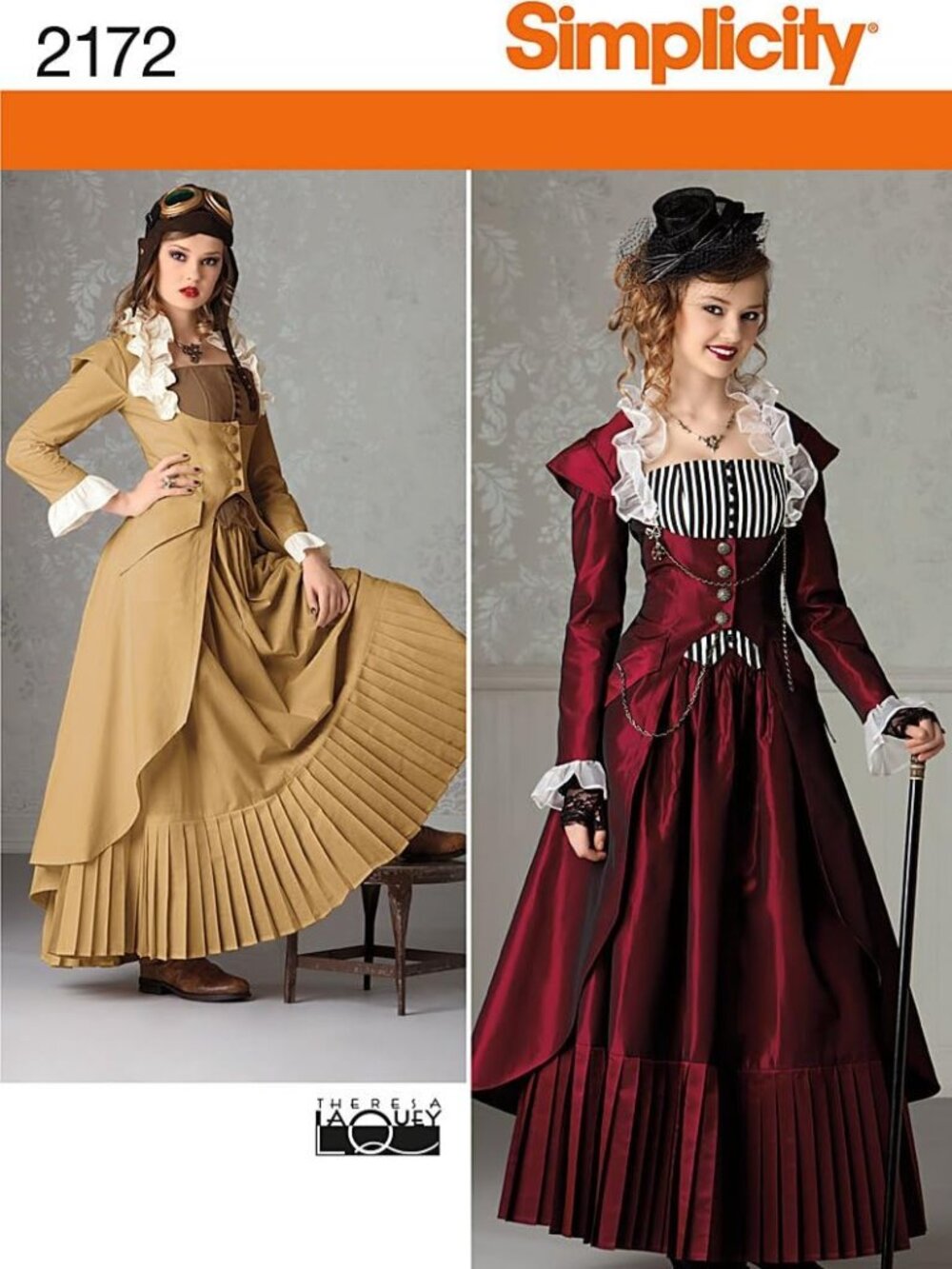 Steampunk Victorian Dress Sewing Pattern, Coat, Skirt Bustie Simplicity 2172 NEW